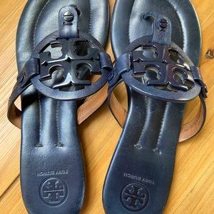 TORY BURCH Miller Sandal in Bright Navy Size 7